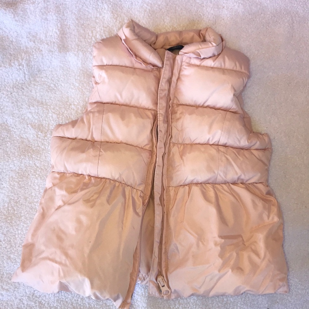 Light pink puffer vest